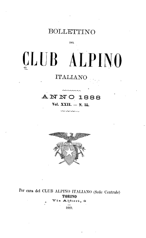 Copertina di Bollettino del Club alpino italiano