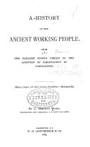 Copertina di A History of the Ancient Working People