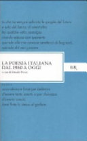 Copertina di La poesia italiana dal 1960 a oggi