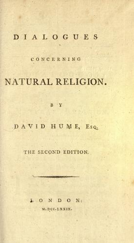 Copertina di Dialogues Concerning Natural Religion