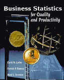 Copertina di Business Statistics for Quality and Productivity