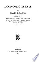 Copertina di Economic Essays