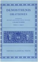 Copertina di Orationes: Volume II, Part 1