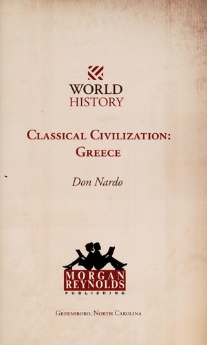 Copertina di Classical civilization