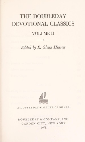 Copertina di Doubleday Devotional Classics Volume 2