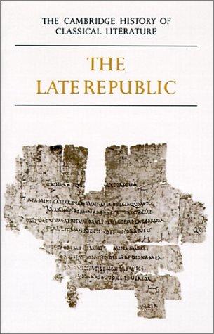Copertina di Latin Literature - The Late Republic