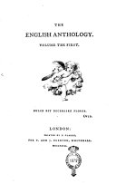 Copertina di The English Anthology. Volume the First [-third]