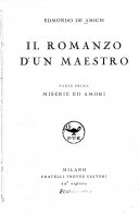 Copertina di Il Romanzo D'un Amestro