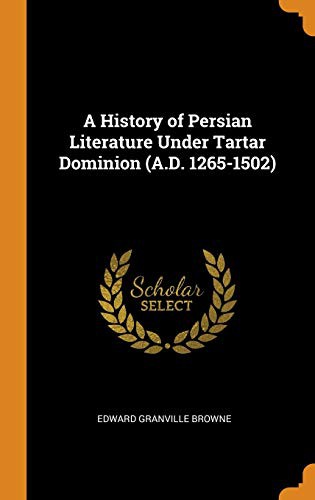 Copertina di A History of Persian Literature Under Tartar Dominion