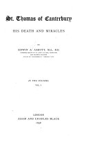 Copertina di St. Thomas of Canterbury
