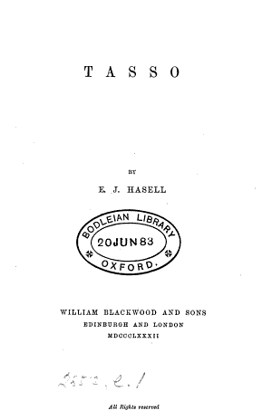 Copertina di Tasso