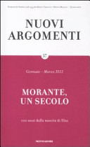 Copertina di Morante, un secolo : 100 anni dalla nascita di Elsa