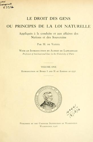 Copertina di Le droit des gens