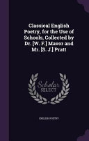 Copertina di Classical English Poetry, for the Use of Schools, Collected by Dr. [W. F.] Mavor and Mr. [S. J.] Pratt