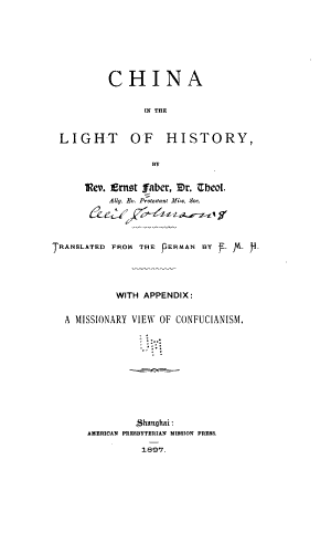 Copertina di China in the Light of History