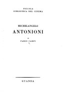 Copertina di Michelangelo Antonioni. - (Parma): Guanda (1958). 45 S., 8 Bl. Abb. 8°