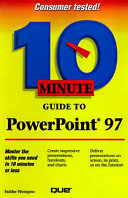 Copertina di 10 Minute Guide to PowerPoint 97