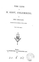 Copertina di The Life of B. Giov. Colombini