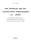 Copertina di Huang-Ho Und Die Historische Hydrotechnik