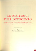 Copertina di Le scrittrici dell'Ottocento