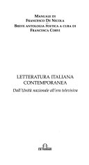 Copertina di Letteratura italiana contemporanea