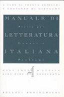 Copertina di Manuale di letteratura italiana