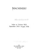 Copertina di Machinery