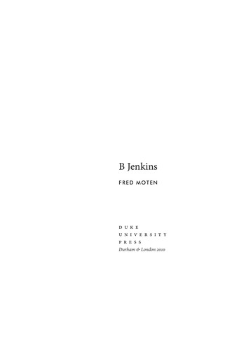 Copertina di B Jenkins