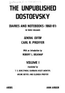 Copertina di The Unpublished Dostoevsky: Diaries and Notebooks (1860-81).
