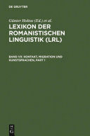Copertina di Kontakt, Migration und Kunstsprachen