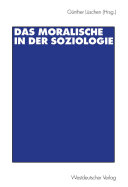 Copertina di Das Moralische in der Soziologie