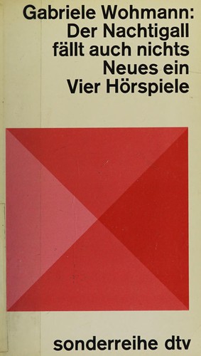 Copertina di Der Nachtigall fällt auch nichts Neues ein