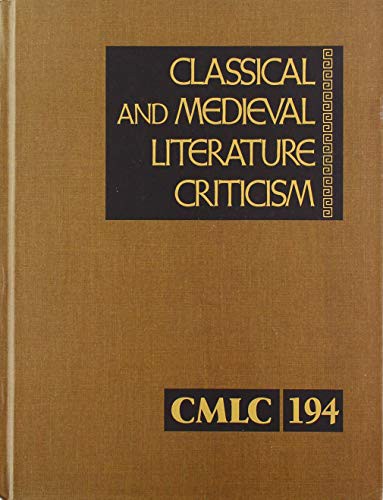 Copertina di Classical and Medieval Literature Criticism