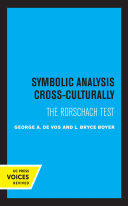 Copertina di Symbolic Analysis Cross-Culturally