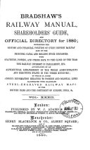 Copertina di Bradshaw's railway almanack, directory, shareholders' guide, and manual