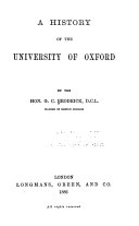 Copertina di A History of the University of Oxford