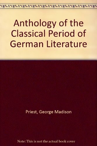 Copertina di Anthology of the Classical Period of German Literature