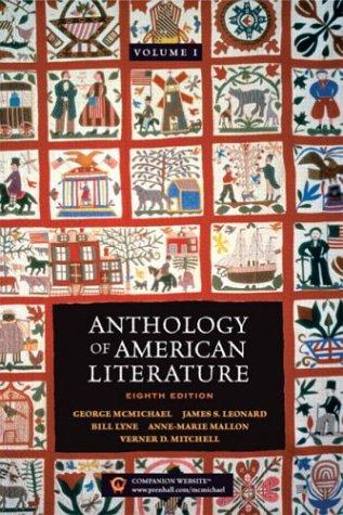 Copertina di Anthology of American Literature, Vol. 1