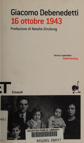 Copertina di 16 ottobre 1943