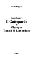 Copertina di Come leggere Il Gattopardo di Giuseppe Tomasi di Lampedusa