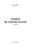 Copertina di Parabole del romanzo italiano