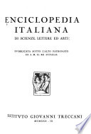 Copertina di Enciclopedia italiana di scienze, lettere ed arti