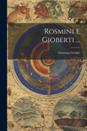 Copertina di Rosmini E Gioberti ...