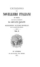 Copertina di Catalogo dei novellieri italiani in prosa raccolti e posseduti da Giovanni Papanti