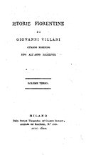 Copertina di Istorie fiorentine di Giovanni Villani, cittadino fiorentino fino all'anno MCCCXLVIII