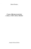 Copertina di Carlo Michelstaedter, o, Della virtù senza premio