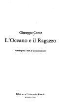 Copertina di L'oceano e il ragazzo