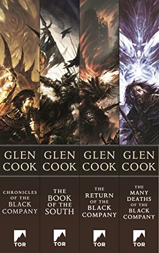 Copertina di The Black Company / Shadows Linger / The White Rose / Shadow Games / Dreams of Steel / The Silver Spike / Bleak Seasons / She Is the Darkness / Water Sleeps / Soldiers Live