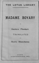 Copertina di Madame Bovary, done into Engl. by H. Blanchamp