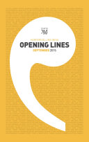 Copertina di HarperCollins Opening Lines September 2015